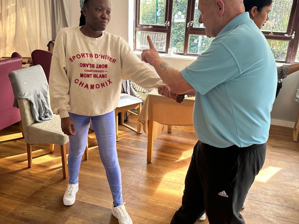 Breakaway technique practice in a care setting