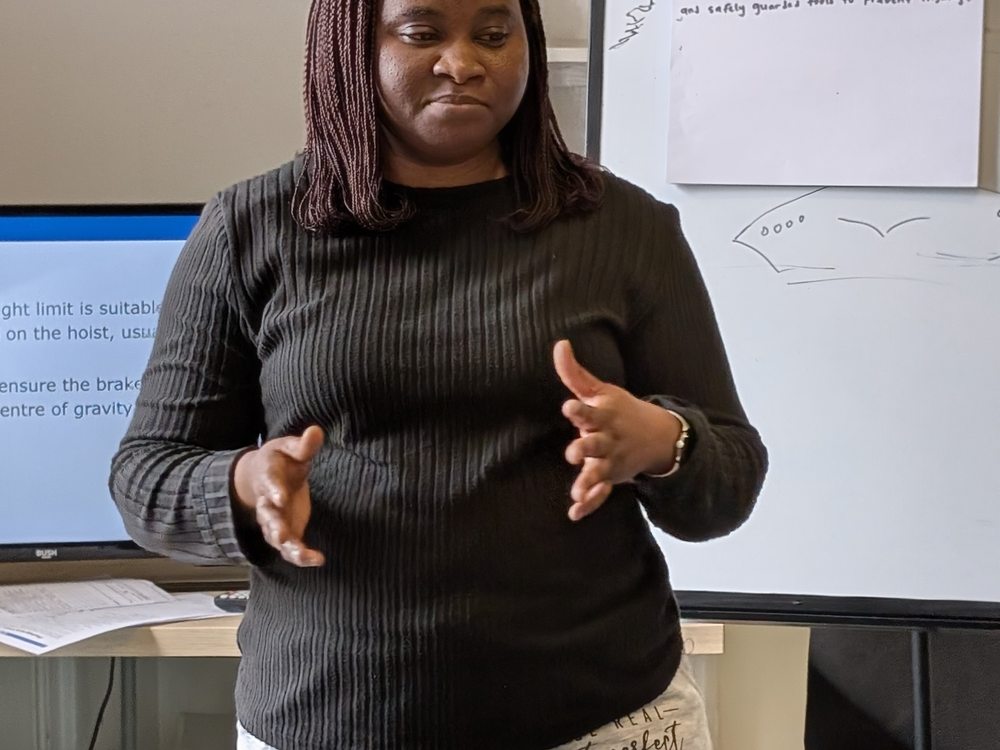 Orchard Rock trainer delivering a training session
