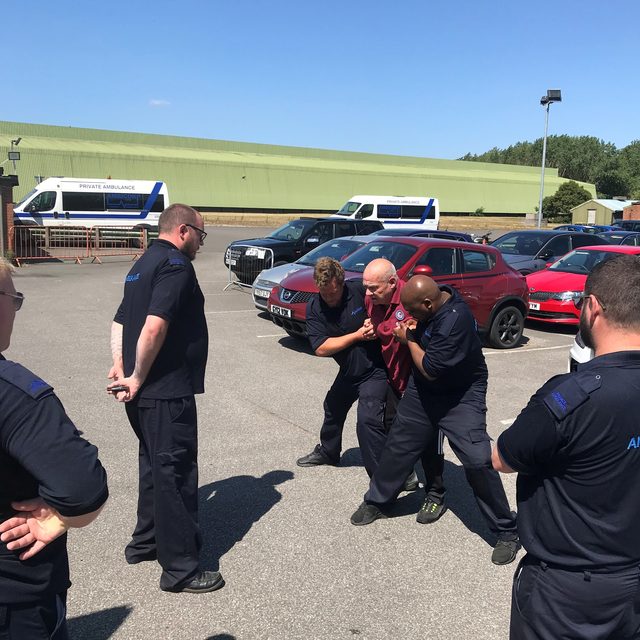 Outdoor breakaway and physical intervention training